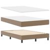 vidaXL Letto a molle Cappuccino 120 x 200 cm Pelle sintetica