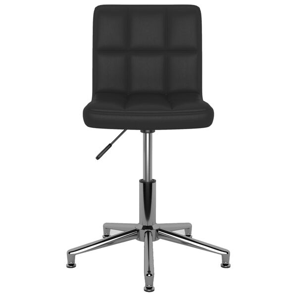 vidaXL Sedie da Pranzo Girevoli 2 pz Nere in Similpelle