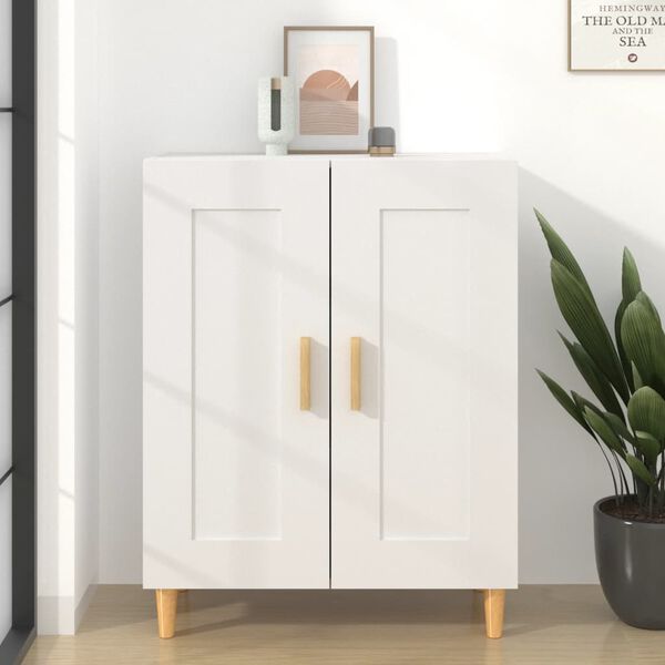 vidaXL Credenza Bianca 69,5x34x90 cm in Legno Multistrato