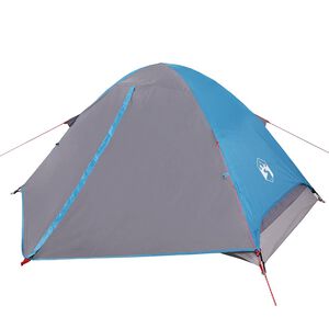 vidaXL Tenda da Campeggio a Cupola per 2 Persone Blu Impermeabile