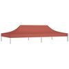 vidaXL Tetto per Tendone per Feste 6x3 m Terracotta 270 g/m²