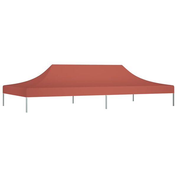 vidaXL Tetto per Tendone per Feste 6x3 m Terracotta 270 g/m²