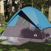 vidaXL Tenda da Campeggio a Cupola per 4 Persone Blu Impermeabile