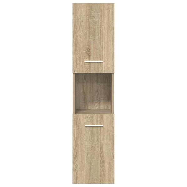 vidaXL Set Mobili da Bagno 5 pz Rovere Sonoma in Legno Multistrato