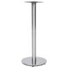 vidaXL Gamba per Tavolino da Bar Argento &Oslash;45x107 cm in Acciaio Inox