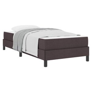 vidaXL Letto a molle Marrone Scuro 80 x 200 cm Tessuto