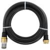 vidaXL Tubo di Aspirazione con Raccordi in Ottone Nero 1,1" 7 m PVC