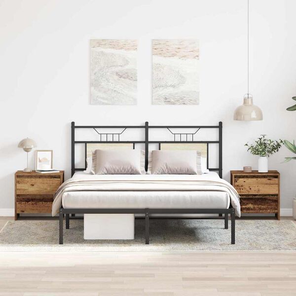 vidaXL Armadio da Notte 2 pcs Legno vecchio 45 x 34 x 44,5 cm