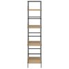 vidaXL Scaffale Libri 4 Ripiani Rovere 60x27,6x124,5 Legno Multistrato