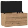 vidaXL Panca contenitore artigianale in rovere 82x42x45 cm in legno ingegnerizzato
