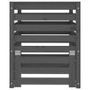 vidaXL Compostiera Grigia 63,5x63,5x77,5 cm in Legno Massello di Pino