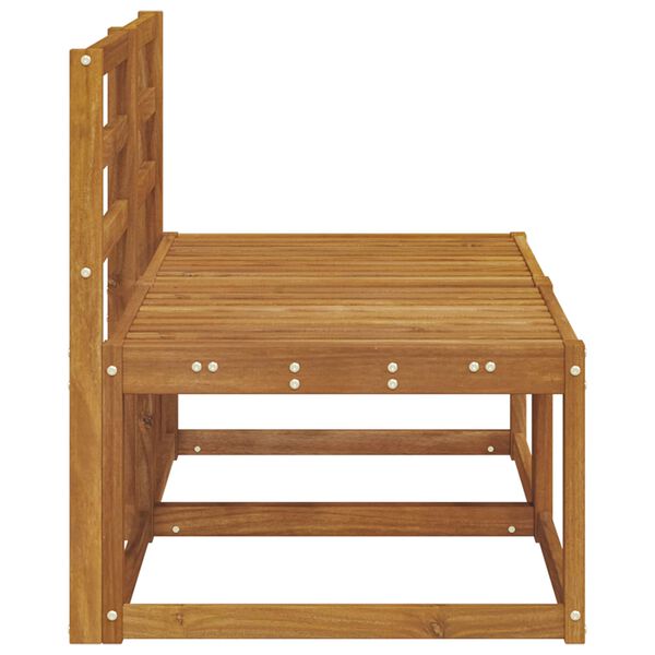 vidaXL 2 Pezzo Divano centrale per esterno Legno di Acacia Massello