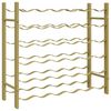 vidaXL Portabottiglie per 36 Bottiglie Metallo Oro