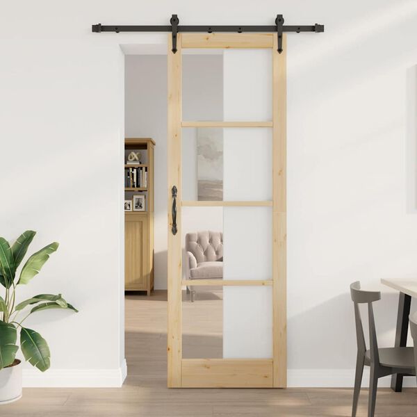 vidaXL Porta scorrevole ORKDAL Naturale 78 x 232 cm