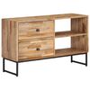 vidaXL Mobile Porta TV in Legno di Teak di Recupero 90x30x55 cm