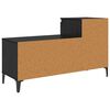 vidaXL Mobile per scarpe con cassetto Rovere nero 102 x 36 x 60 cm