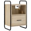 vidaXL Mobiletto da Letto Appeso Rovere Sonoma 40 x 30 x 60 cm