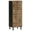 vidaXL Credenza 40x33,5x110 cm in Legno Massello di Mango Grezzo