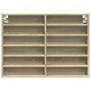 vidaXL Armadietto Vetrina Rovere Sonoma 80x8,5x58 cm Legno Multistrato