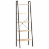 vidaXL Scaffale Autoportante 5 Ripiani Marrone Chiaro Nero 56x35x174cm