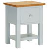 vidaXL Comodino 36x30x47 cm in Massello di Rovere