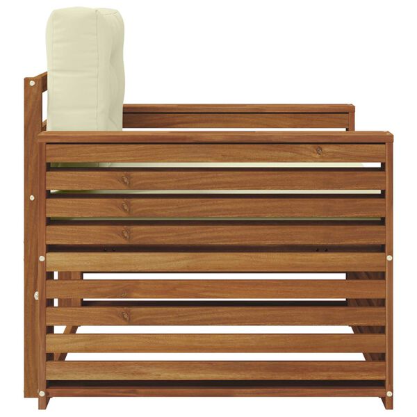 vidaXL Set di divani da esterno Legno di Acacia Massello e Poliestere