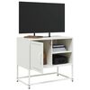 vidaXL Mobile TV Bianco 68x39x60,5 cm in Acciaio