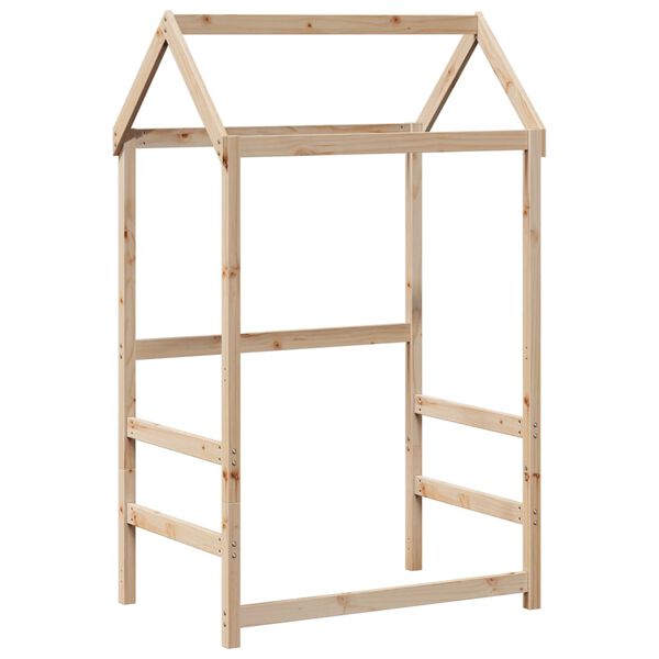 vidaXL Giroletto con Panca e Tetto 75x190 cm in Legno Massello di Pino