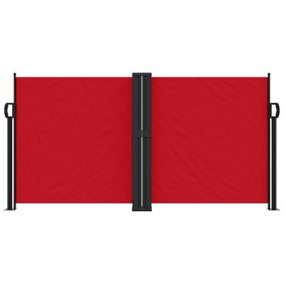 vidaXL Tenda da Sole Laterale Retrattile Rossa 120x1000 cm