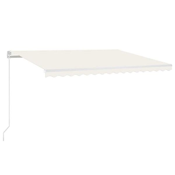 vidaXL Tenda da Sole Retrattile Automatica 450x300 cm Crema