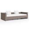 vidaXL Dormeuse con Presa USB Grigio Talpa in Tessuto 90x200 cm