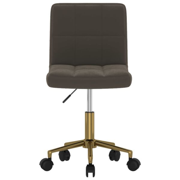 vidaXL Sedie da Pranzo Girevoli 4 pz Grigio Scuro in Velluto