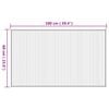 vidaXL Tappeto Rettangolare Naturale 60x100 cm in Bamb&ugrave;