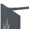 vidaXL Rastrelliera per Legna da Ardere Antracite 40x40x40 cm