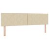 vidaXL Letto box spring con materasso Crema 180 x 200 cm Tessuto