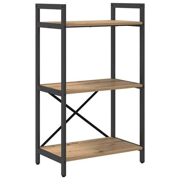 vidaXL Libreria Rovere artigianale 56 x 34 x 96 cm Legno multistrato