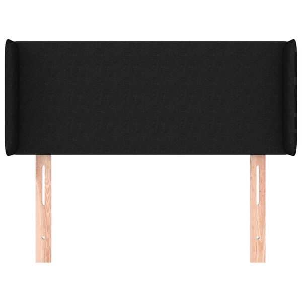 vidaXL Testiera ad Orecchio Nera 83x16x78/88 cm in Tessuto