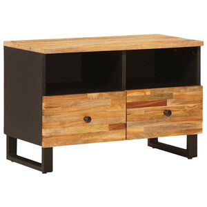 vidaXL Mobile TV Marrone 70 x 33 x 46 cm Legno di mango massello