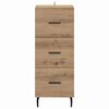 vidaXL Credenza rovere artigianale 34 x 34,5 x 90 cm Legno multistrato