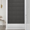 vidaXL Pannelli Murali 12 pz Grigio Scuro 30x30 cm in Tessuto 1,08 m&sup2;