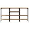 vidaXL Tavolo consolle rovere artigianale 160 x 29 x 80 cm