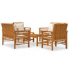 vidaXL Set Salotto da Giardino 5 pz con Cuscini Legno Massello Acacia