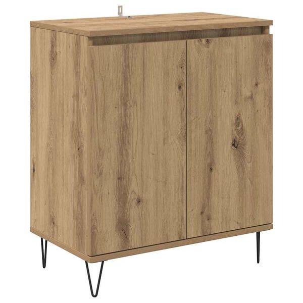 vidaXL Credenza Rovere artigianale 60 x 35 x 70 cm Legno multistrato