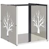 vidaXL Rastrelliera per Legna da Ardere 40x40x40 cm in Acciaio Inox