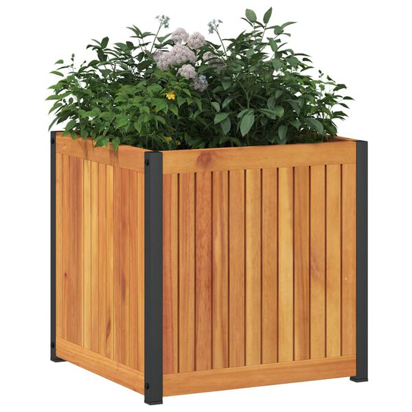 vidaXL Fioriera da Giardino 45x45x44 cm in Legno Massello di Acacia
