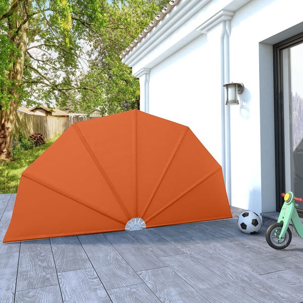 vidaXL Tenda Laterale per Terrazza Pieghevole Terracotta 160 cm