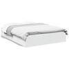 vidaXL Giroletto con Cassetti Bianco 135x190 cm in Legno Multistrato