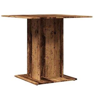 vidaXL Tavolo da Pranzo Legno Antico 80x80x75 cm in Legno Multistrato