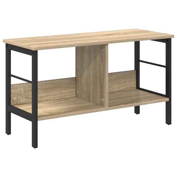 vidaXL Libreria Rovere Sonoma 82 x 32 x 47 cm Legno multistrato