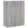 vidaXL Credenza Grigio Sonoma 69,5x34x180 cm in Legno Multistrato